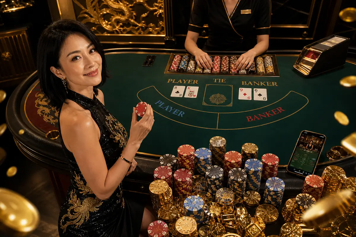rilek77 Casino meja baccarat dealer langsung